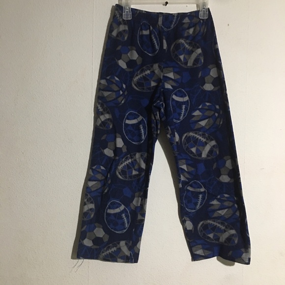 (2) Boy's Football and Blue and Gray Patterned Pajama Pants: Size 8 - Picture 7 of 12